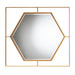 Gates Modern Glam and Luxe Antique Goldleaf Metal Accent Wall Mirror - Gold