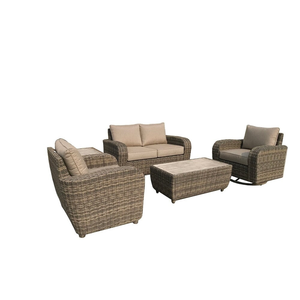 GatherCraft Brunswick Recliner Club Chair With Cushions Set of 2