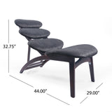 Gault Retro Reclining Microfiber Accent Chair by Christopher Knight Home