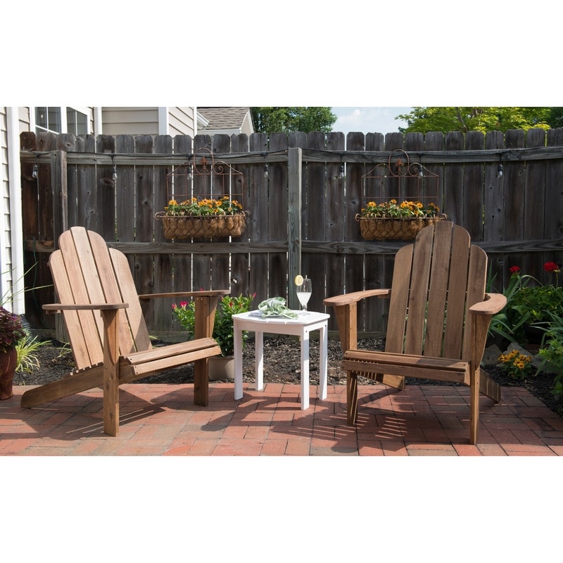 Gavil Outdoor Natural Brown Adirondack Chair