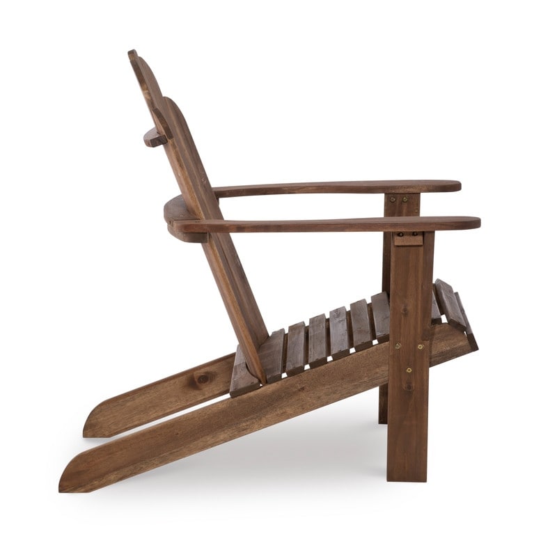 Gavil Outdoor Natural Brown Adirondack Chair