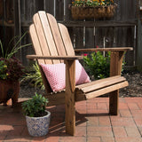 Gavil Outdoor Natural Brown Adirondack Chair
