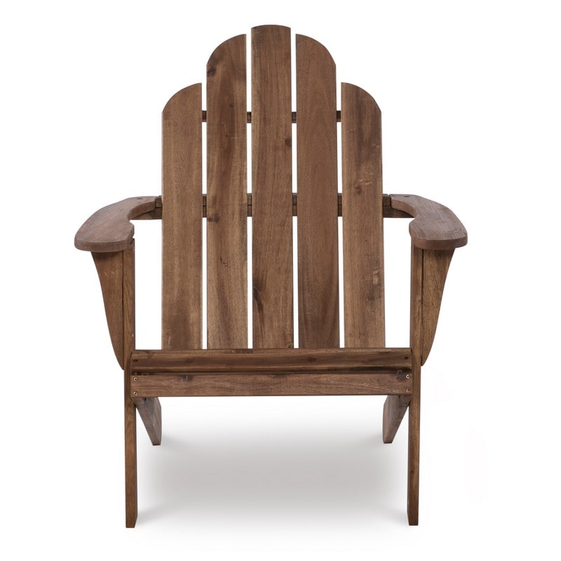 Gavil Outdoor Natural Brown Adirondack Chair