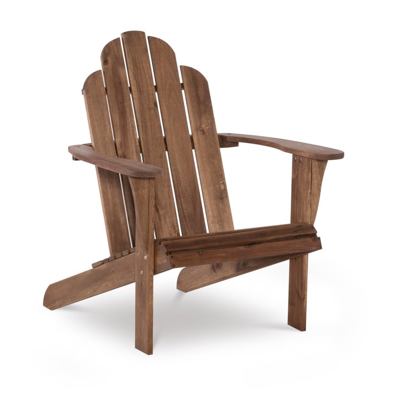 Gavil Outdoor Natural Brown Adirondack Chair