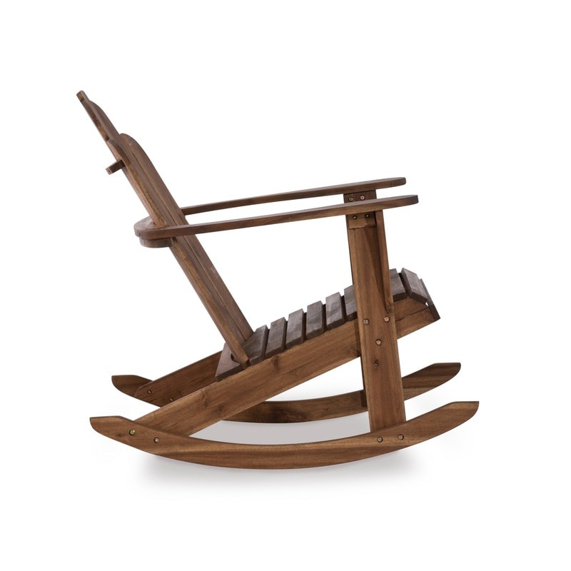 Gavil Indoor/Outdoor Solid Wood Adirondack Rocking Chair