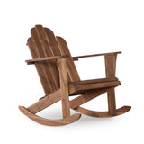 Gavil Indoor/Outdoor Solid Wood Adirondack Rocking Chair