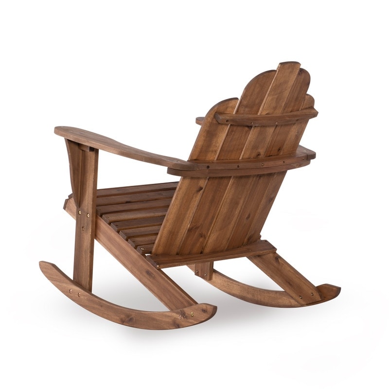 Gavil Indoor/Outdoor Solid Wood Adirondack Rocking Chair