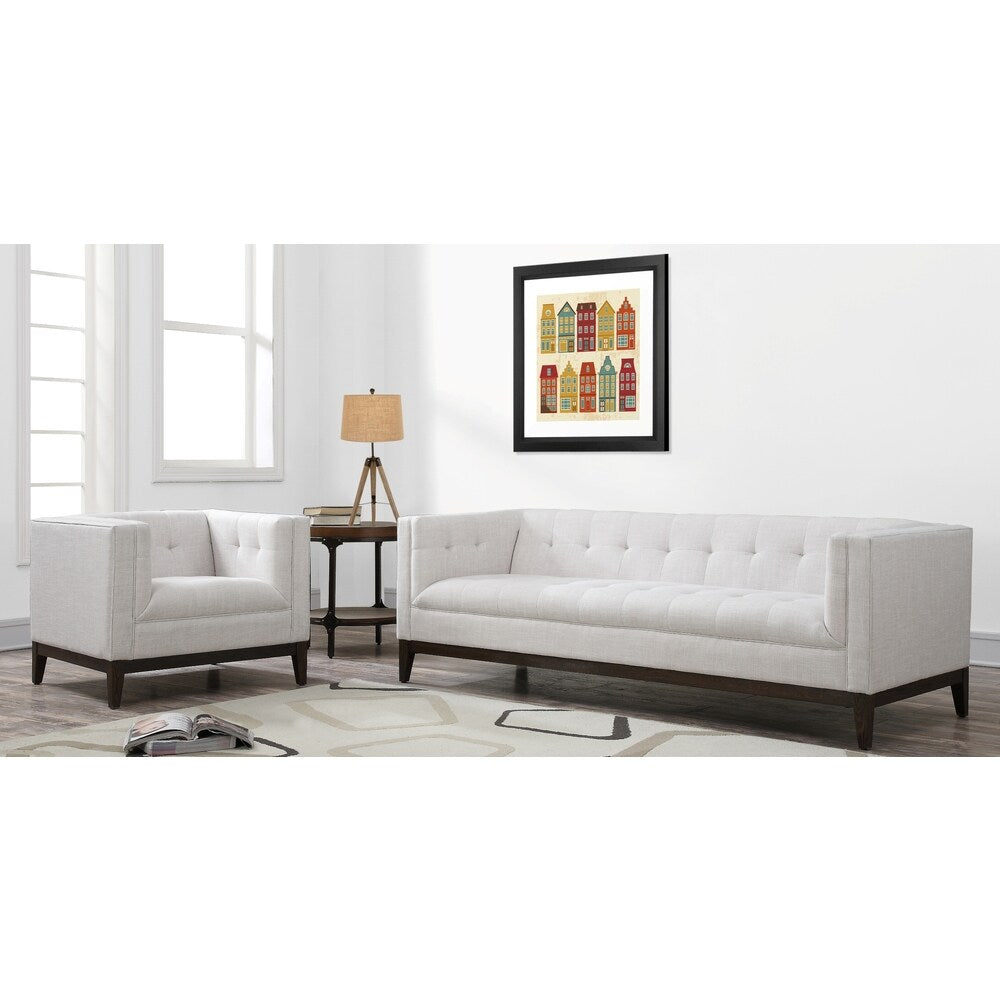 Gavin Beige Linen Sofa