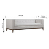 Gavin Beige Linen Sofa