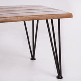 Geania Industrial Acacia Wood Rectangle Coffee Table by Christopher Knight Home