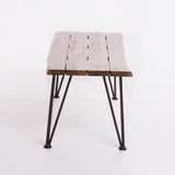 Geania Industrial Acacia Wood Rectangle Coffee Table by Christopher Knight Home