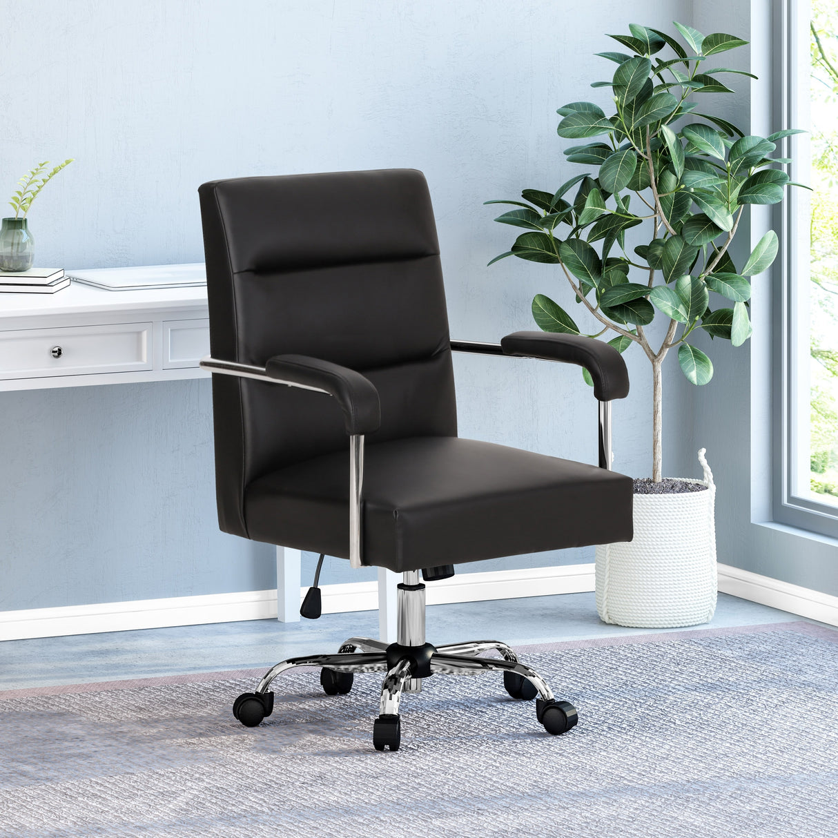 Gehring Channel Stitching Lift Office Chair by Christopher Knight Home