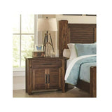 Gemini Vintage Bourbon Finished Wood 1-drawer Nightstand