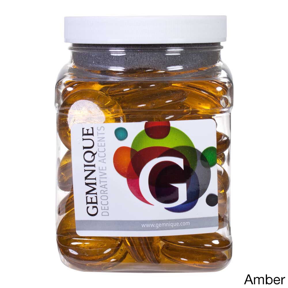 Geminique 48-ounce Jar of X-large Glass Gems