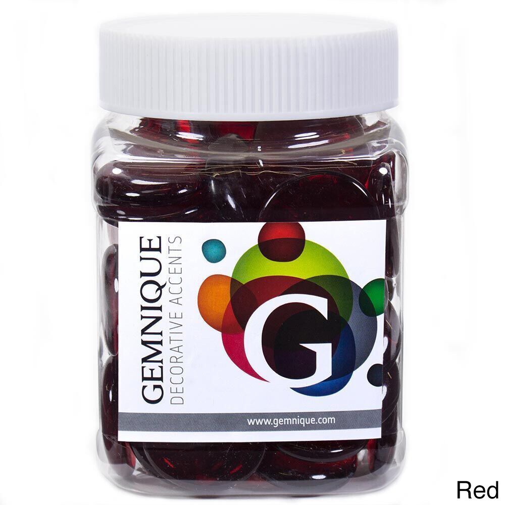 Geminique 48-ounce Jar of X-large Glass Gems