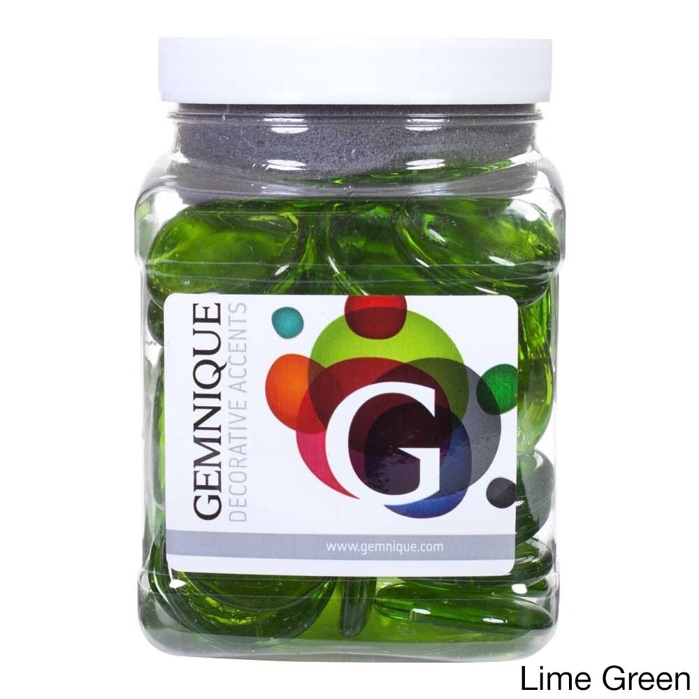 Geminique 48-ounce Jar of X-large Glass Gems