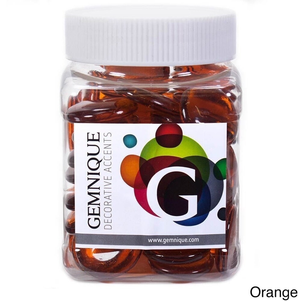 Geminique 48-ounce Jar of X-large Glass Gems