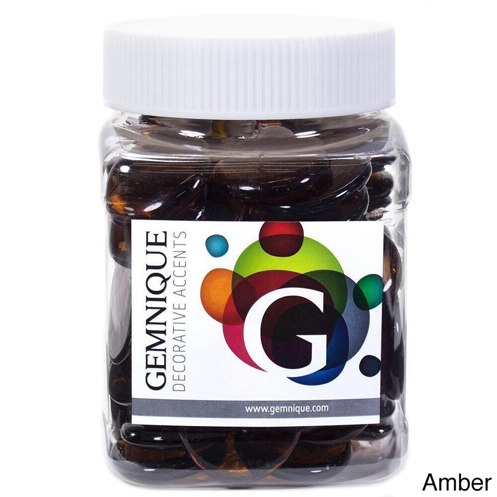 Geminique 48-ounce Jar of X-large Glass Gems