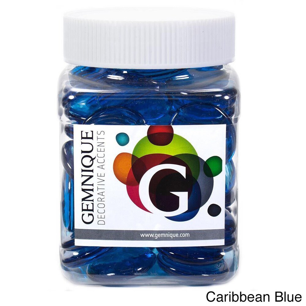 Geminique 48-ounce Jar of X-large Glass Gems