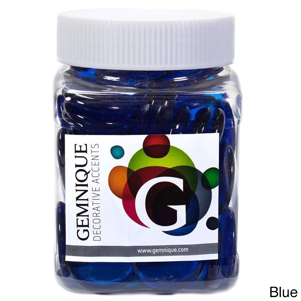 Geminique 48-ounce Jar of X-large Glass Gems