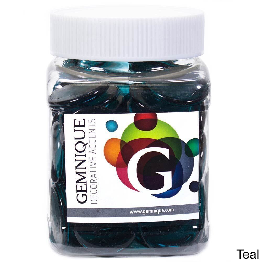 Geminique 48-ounce Jar of X-large Glass Gems