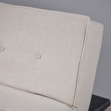 Gemma Modern Fabric Reclining Chair Ottoman by Christopher Knight Home