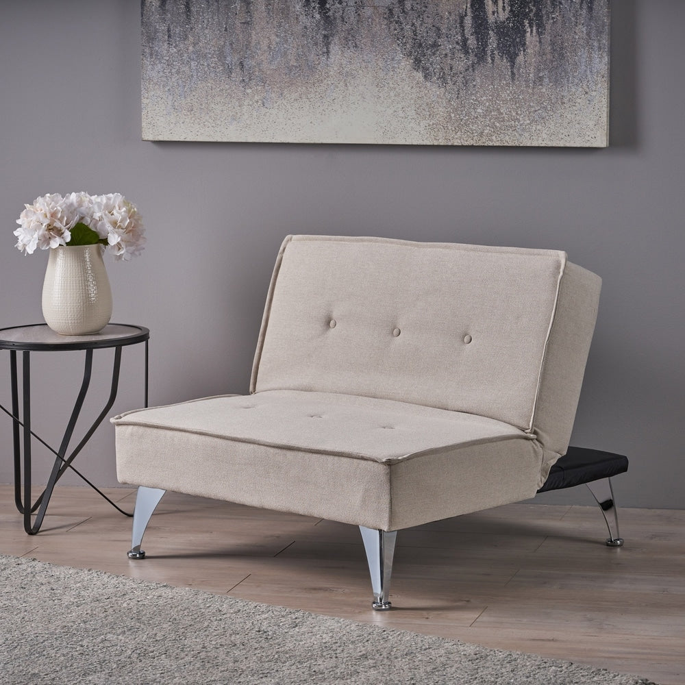 Gemma Modern Fabric Reclining Chair Ottoman by Christopher Knight Home