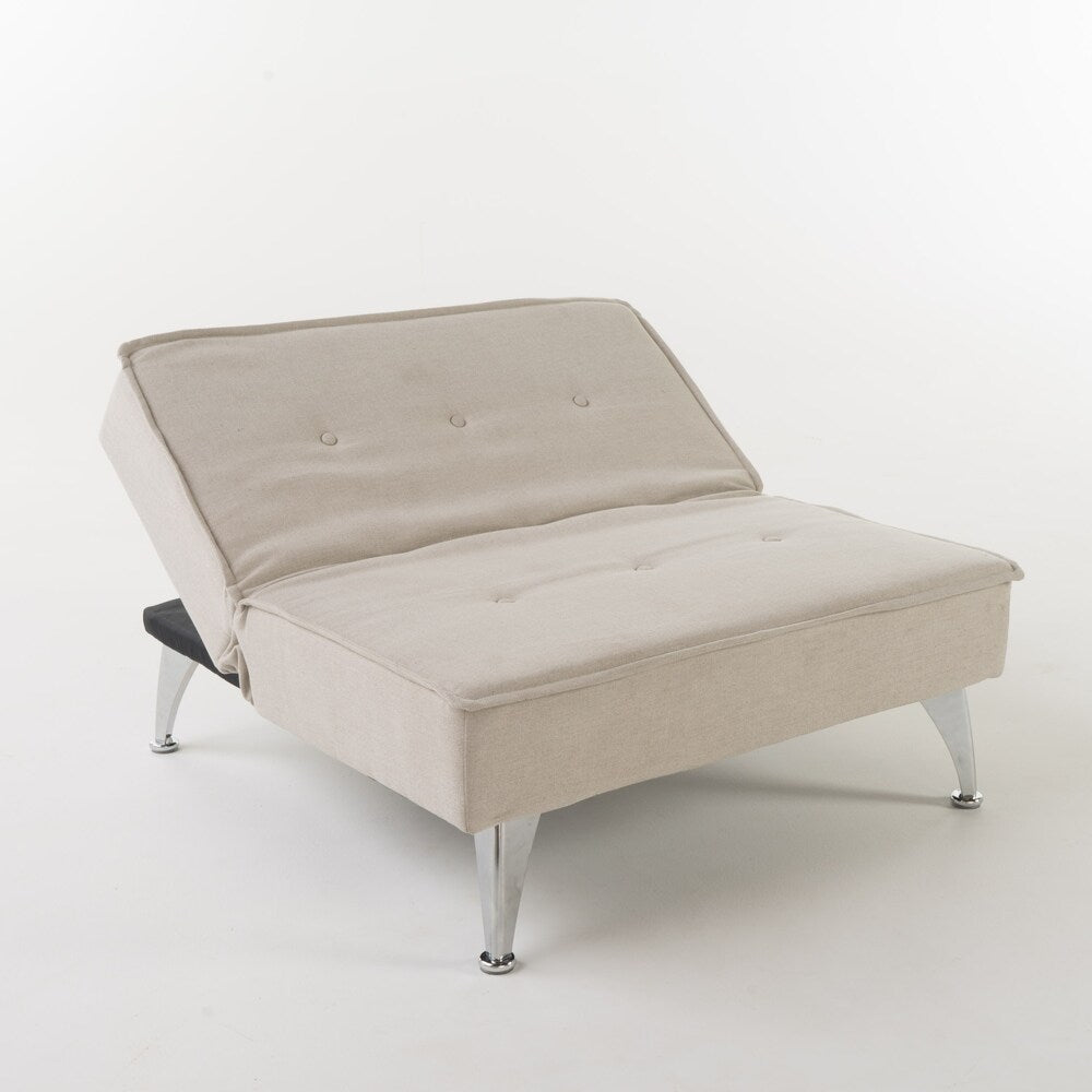 Gemma Modern Fabric Reclining Chair Ottoman by Christopher Knight Home