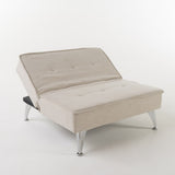 Gemma Modern Fabric Reclining Chair Ottoman by Christopher Knight Home