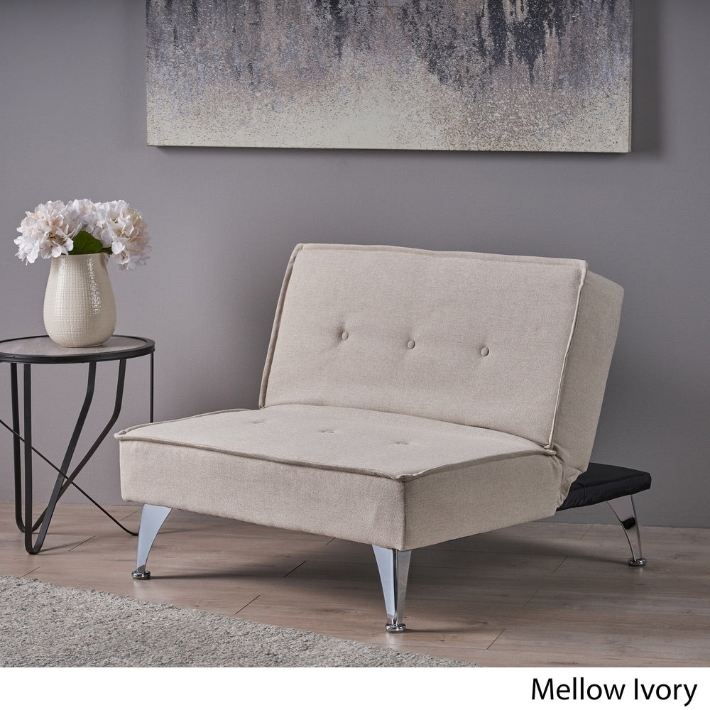 Gemma Modern Fabric Reclining Chair Ottoman by Christopher Knight Home