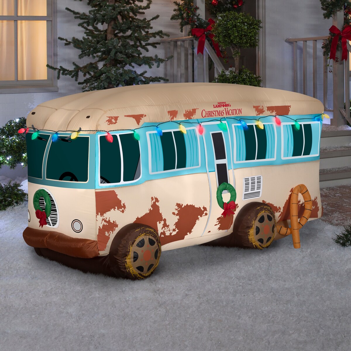 Gemmy Christmas Inflatable National Lampoon's Vacation RV, 4 ft Tall