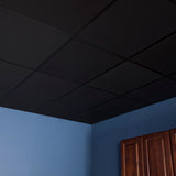 Genesis Black Smooth Pro 2 x 2 ft. Lay-in Ceiling Tiles