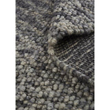 Genet Modern Eco Marled Bouclé Rug Accent Rug, Chracoal Gray