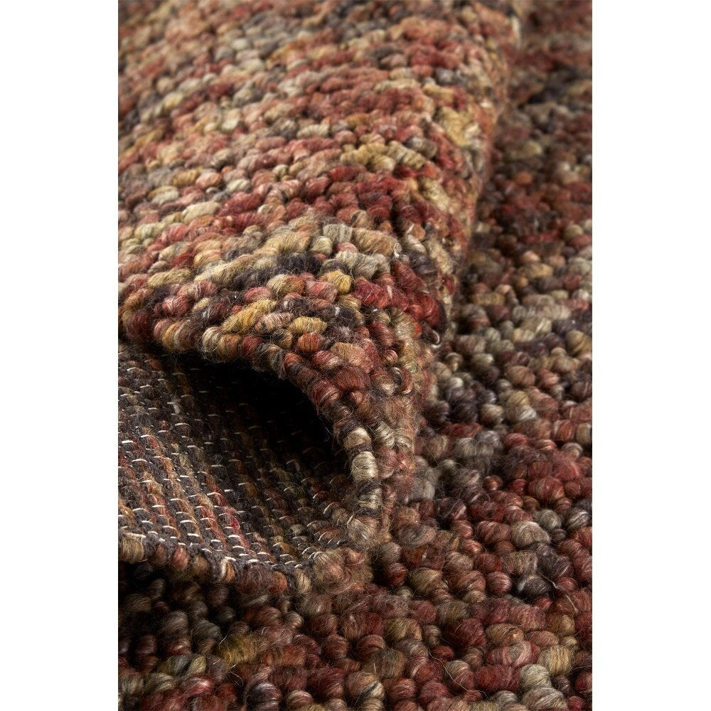 Genet Modern Eco Marled Bouclé Rug Accent Rug, Chracoal Gray