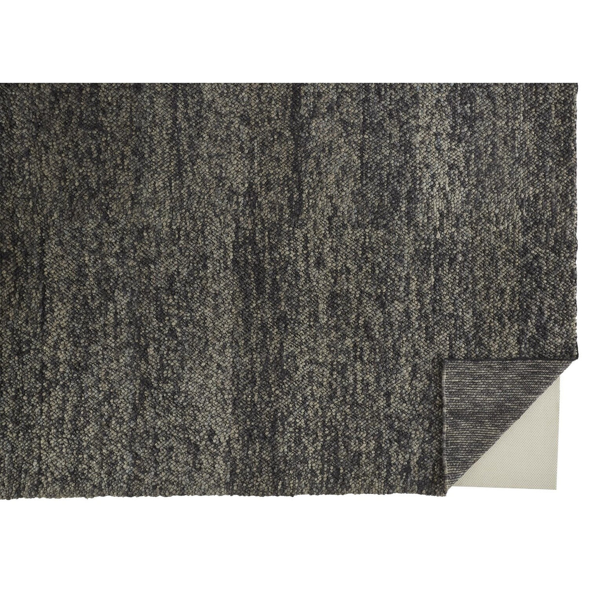 Genet Modern Eco Marled Bouclé Rug Accent Rug, Chracoal Gray