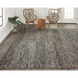 Genet Modern Eco Marled Bouclé Rug Accent Rug, Chracoal Gray