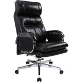 Genuine Leather Modern Executive Chair High-Back Support Tilt