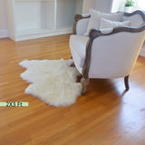 Genuine Sheepskin Area Rug Natural Wool Seat Cover Bedside Carpet w/Comb