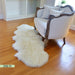 Genuine Sheepskin Area Rug Natural Wool Seat Cover Bedside Carpet w/Comb