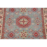 Geometric / Traditional Kazak Oriental Area Rug Handmade Wool Carpet - 5'1" x 6'3"