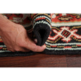 Geometric 12 Ft Indo Heriz Oriental Rug Hand-Knotted Wool Carpet - 11'9" x 2'6" Runner