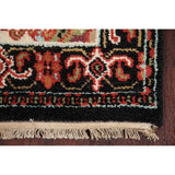 Geometric 12 Ft Indo Heriz Oriental Rug Hand-Knotted Wool Carpet - 11'9" x 2'6" Runner
