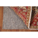Geometric Abadeh Persian Vintage Square Rug Handmade Wool Carpet - 2'1" x 2'0"