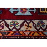 Geometric Anatolian Turkish Vintage Runner Rug Handmade Silk Carpet - 2'11"x 13'3"