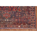 Geometric Bakhtiari Persian Vintage Area Rug Handmade Wool Carpet - 6'5"x 9'8"