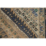 Geometric Bakhtiari Persian Vintage Rug Handmade Peach Wool Carpet - 5'4"x 9'9"