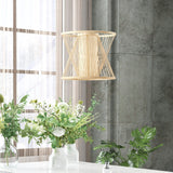 Geometric Bamboo Pendant for livingroom,bedroom,and dining room