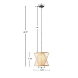 Geometric Bamboo Pendant for livingroom,bedroom,and dining room