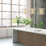 Geometric Bamboo Pendant for livingroom,bedroom,and dining room