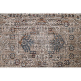 Geometric Beige Art & Craft Turkish Rug Machine Made Carpet - 5'0" x 8'0"